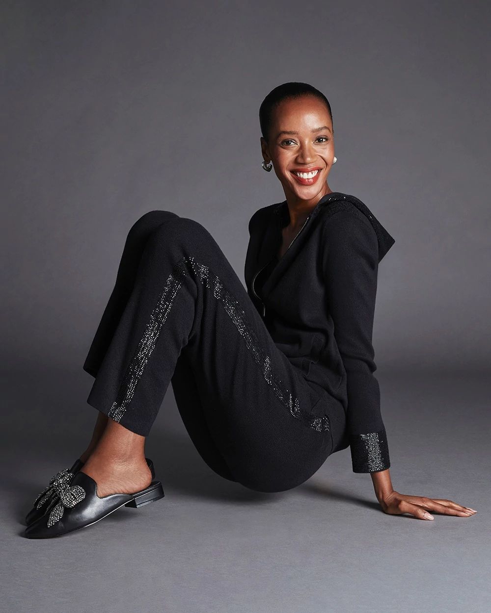 Zenergy Cotton-Cashmere Sequin Pants