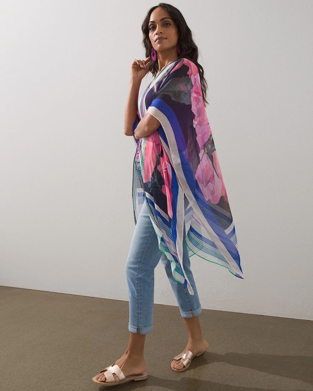 Floral Ruana