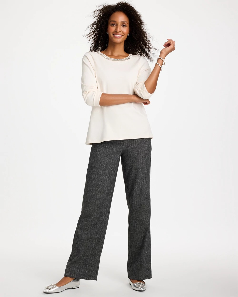 Embellished Cotton Tee - thumbnail 6