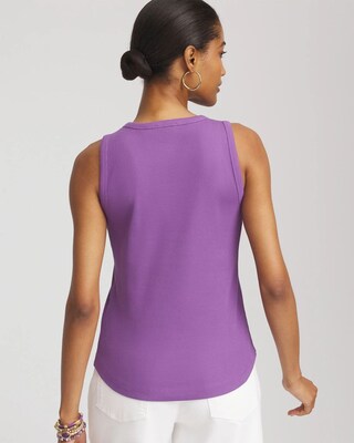 Ribbed High Neck Tank click to view larger image.