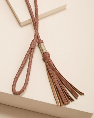 Woven Leather Rope Belt