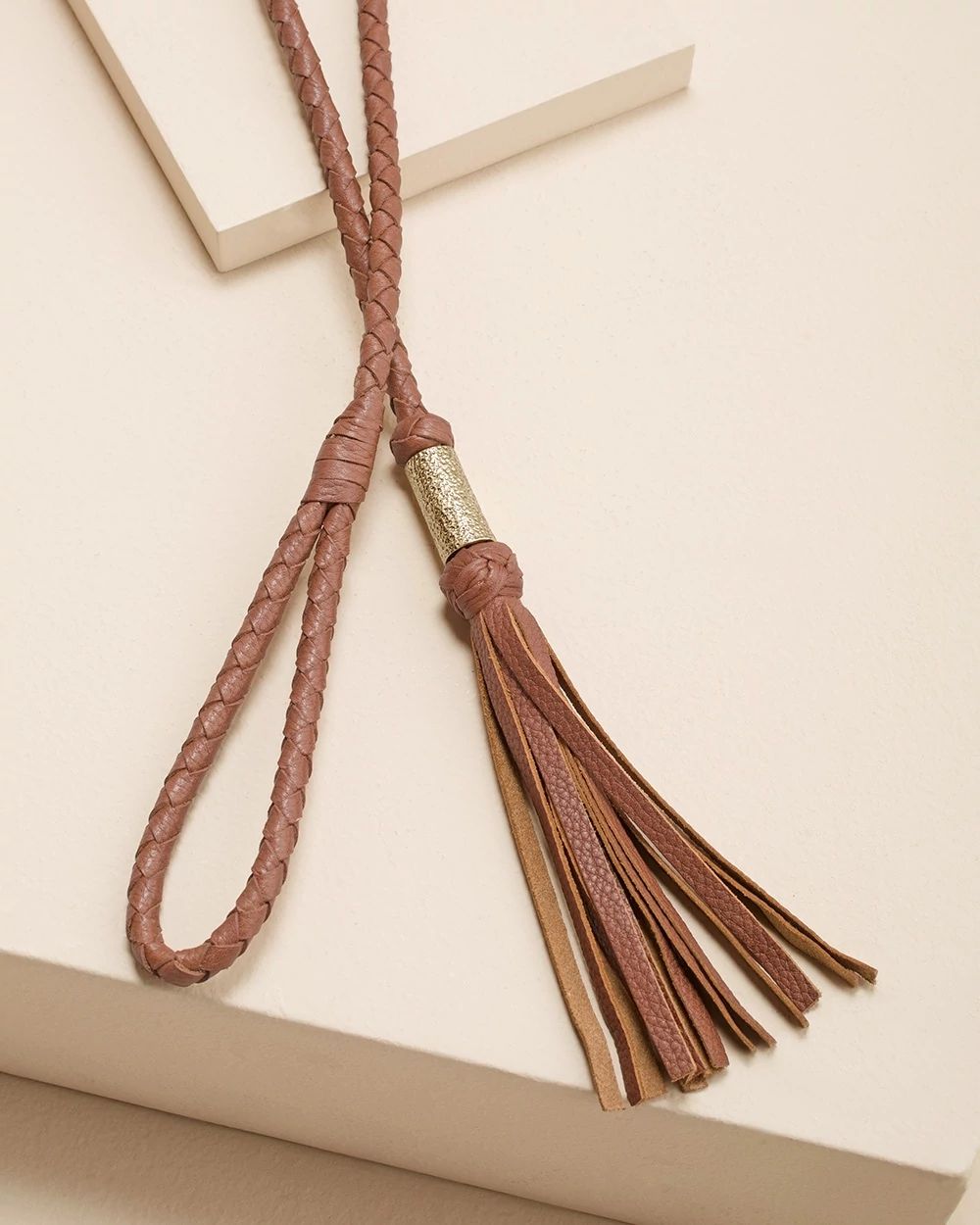 Woven Leather Rope Belt