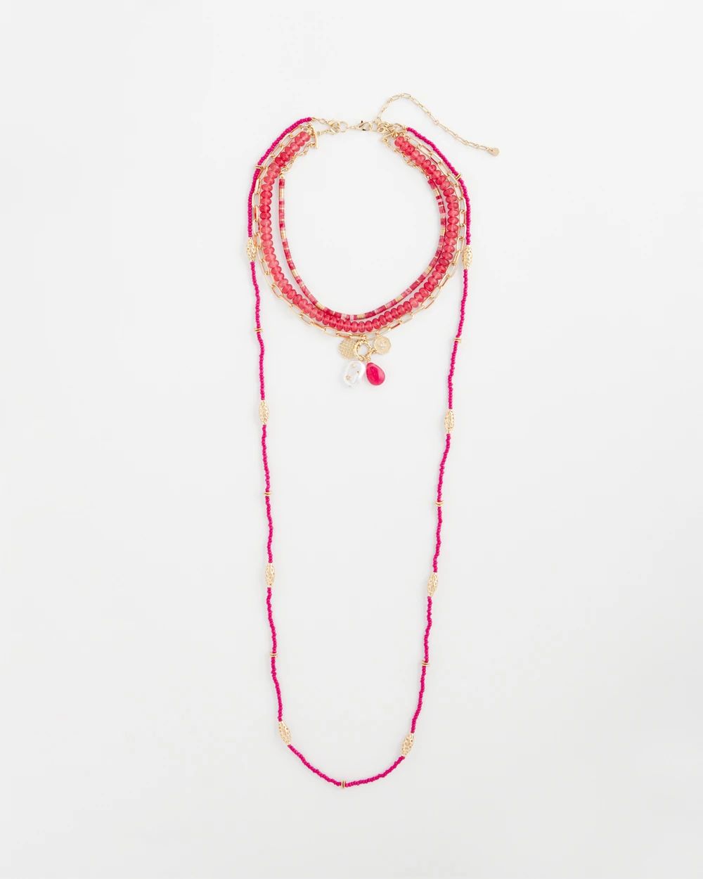 Convertible Filigree Beaded Pendant Necklace
