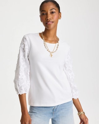 Star Cutout 3/4 Sleeved Tee