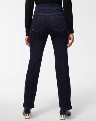Denim Slim Pull-On Boot-Cut Jeggings
