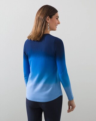 Spun Rayon Ombre Pullover Sweater