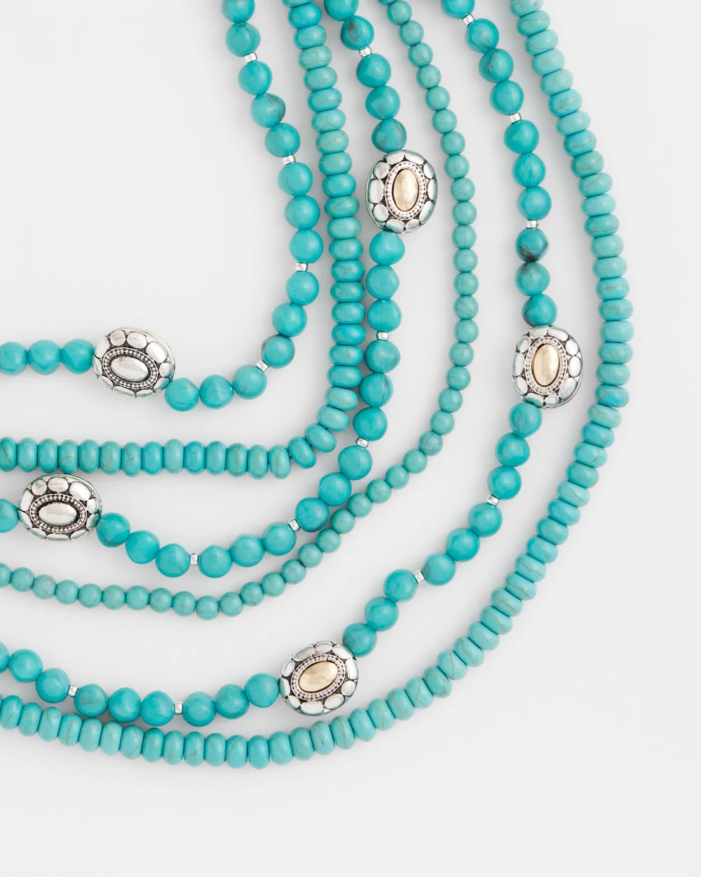 Turquoise Multistrand Bib Necklace