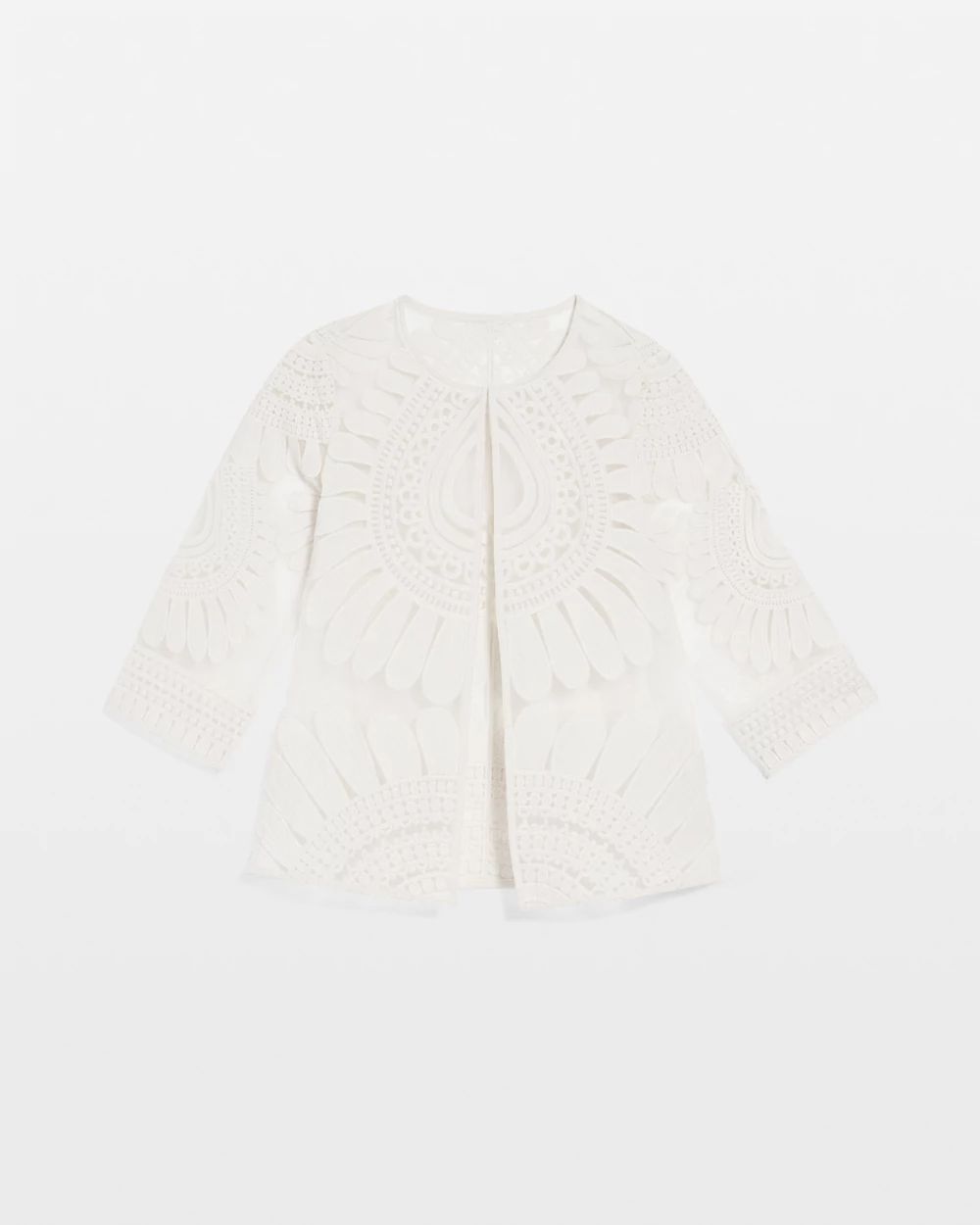 Travelers™ Collection Embroidered Organza Jacket click to view larger image.