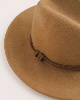 Tan Felt Fedora Hat