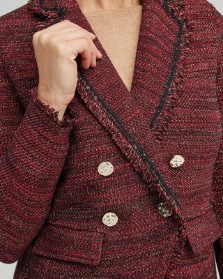Tweed Lurex Cardigan Sweater
