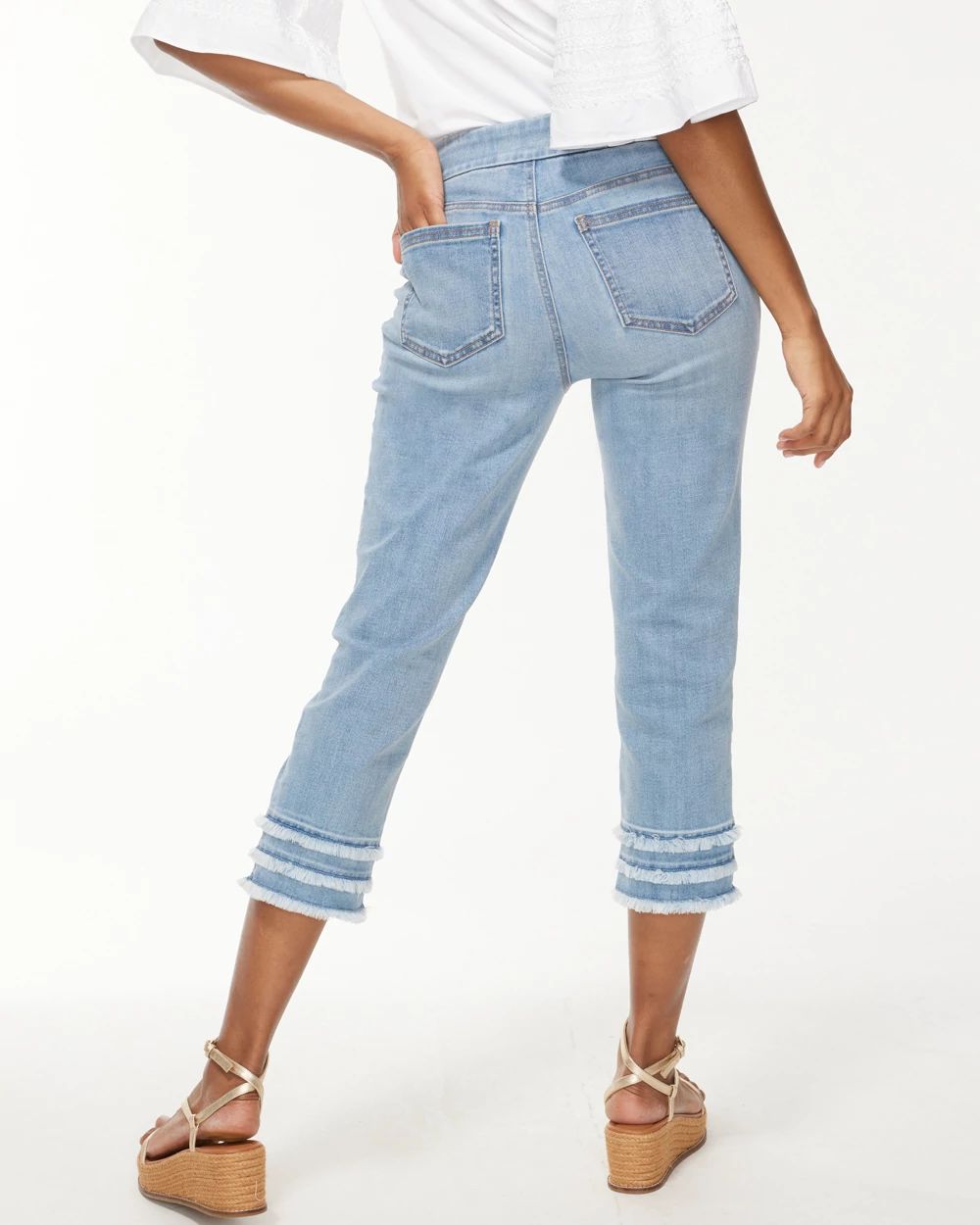 21" Triple Fray Capris
