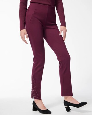 Juliet Beaded Slim Ankle Pants