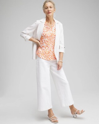 Dots Elbow Sleeve A-line Tee