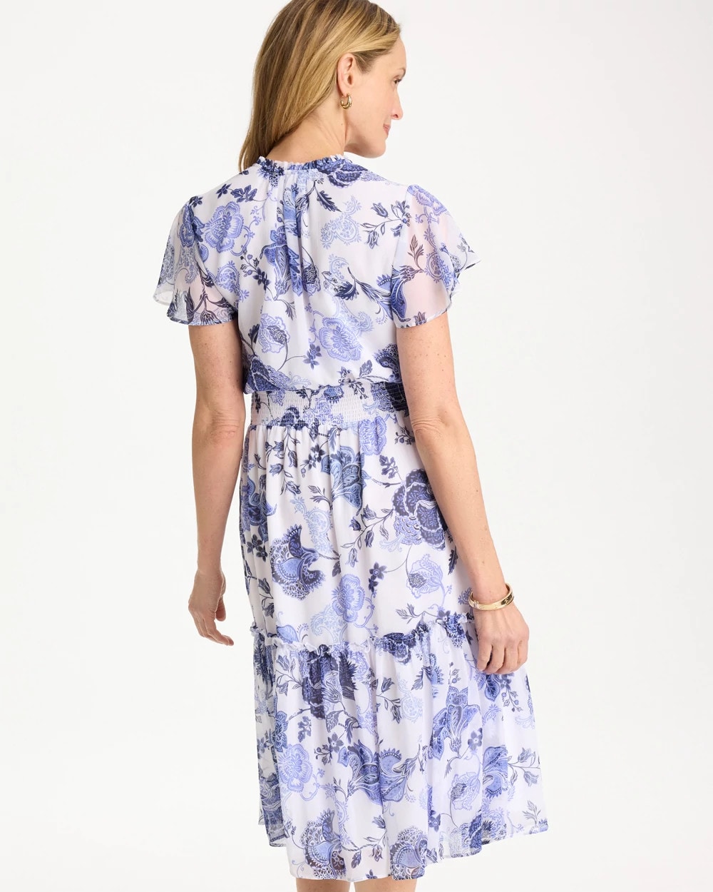 Floral Smocked Waist Dress