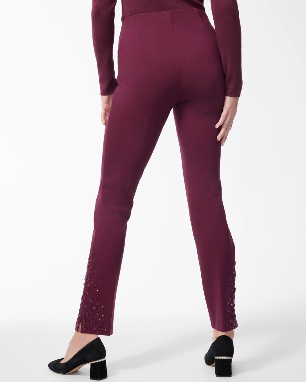 Juliet Beaded Slim Ankle Pants