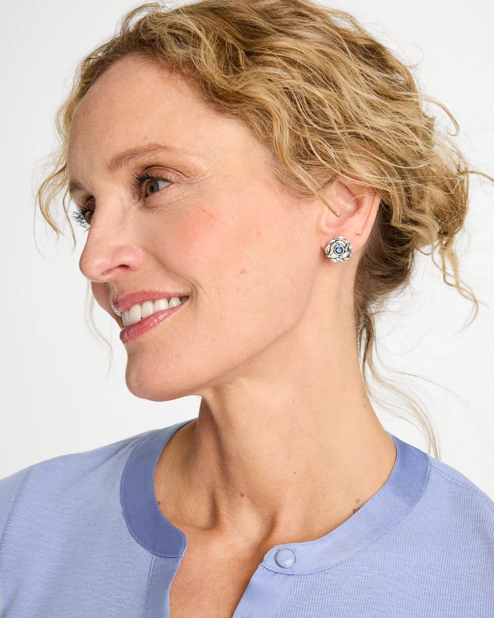 Flower Stud Earrings click to view larger image.