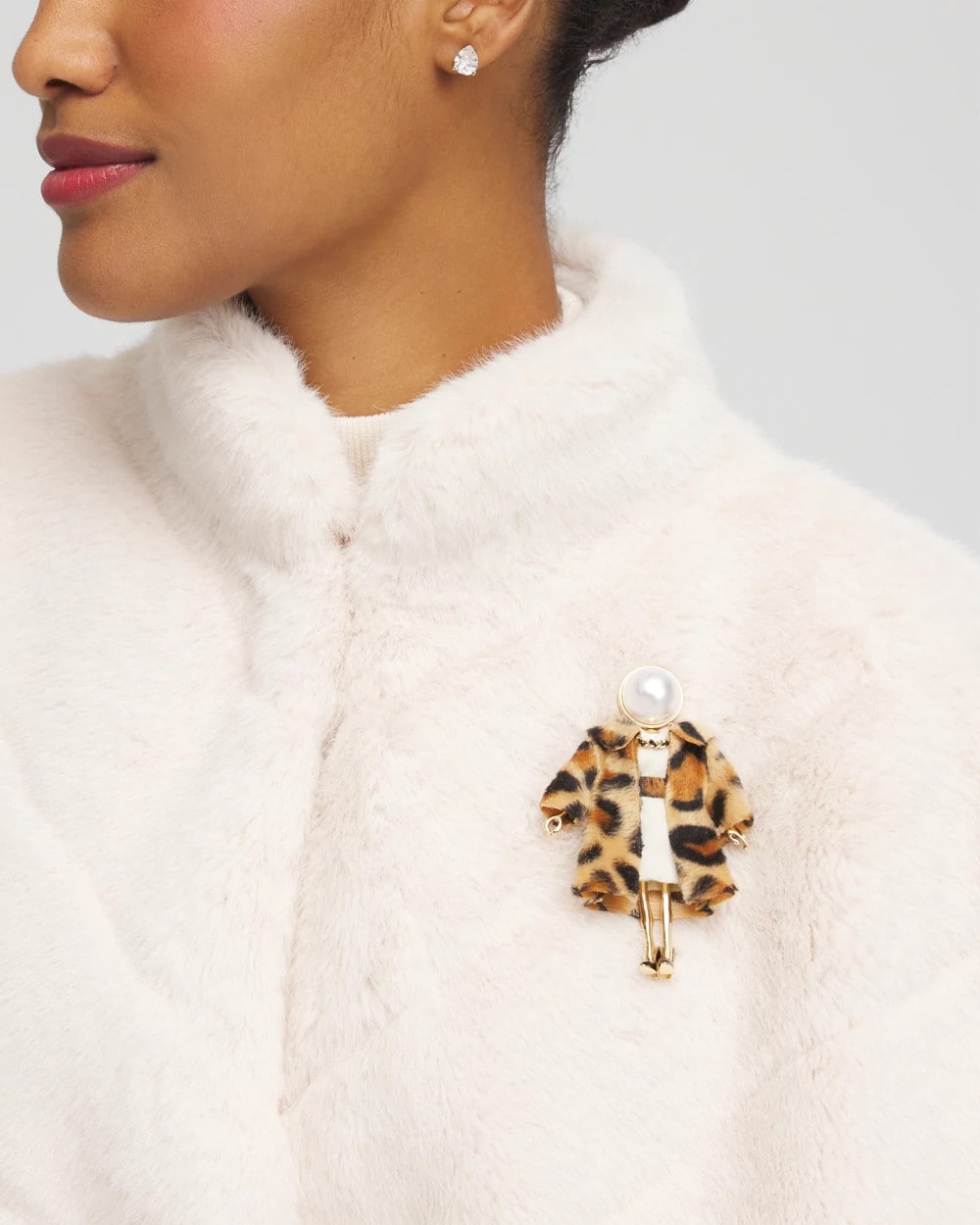 Chico’s Winter Lady Brooch