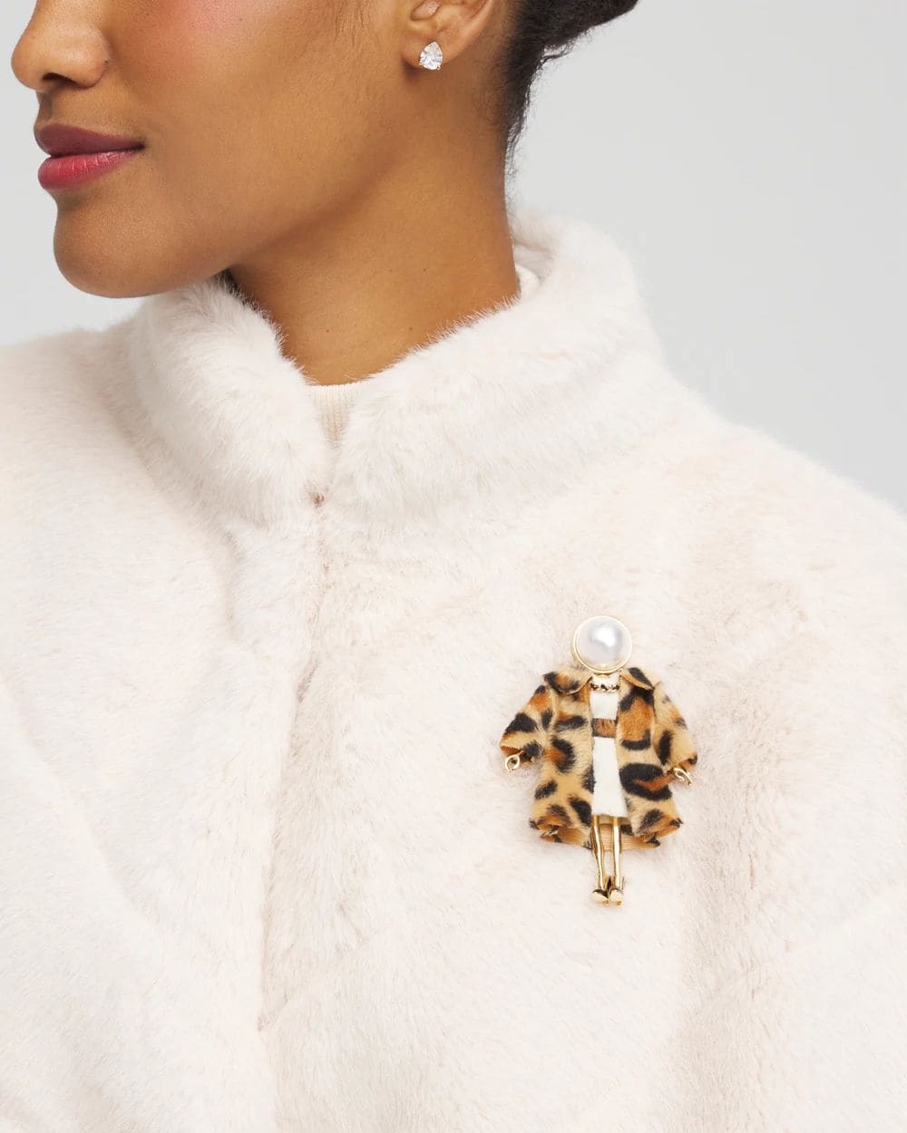 Chico’s Winter Lady Brooch