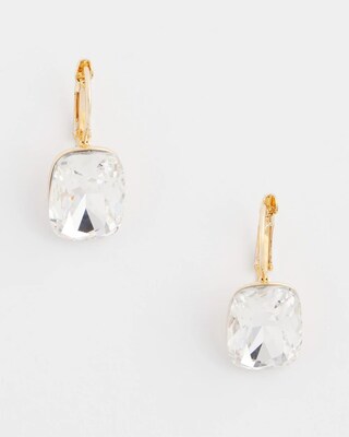 No Droop™ Clear Drop Earrings
