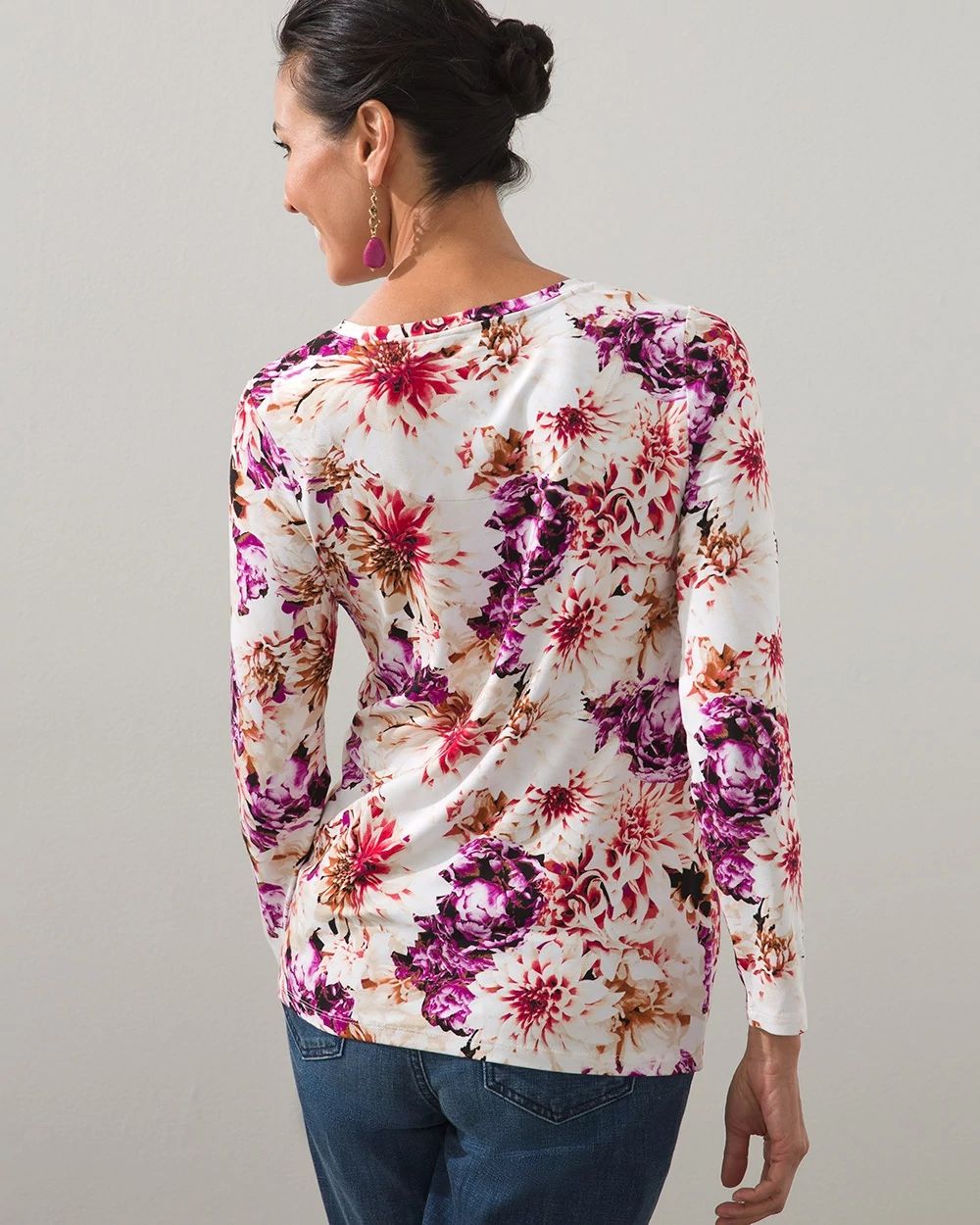 Touch of Cool Wild Floral Layering Tee