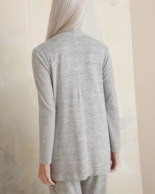 Zenergy Soft Essentials Ribbed Drape Cardigan