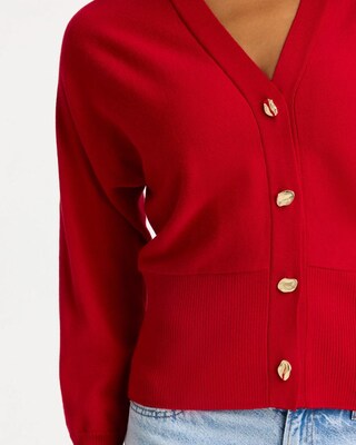 Hammered Button Down Cardigan click to view larger image.