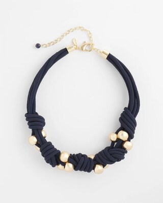 Beaded Knot Necklace click to view larger image.