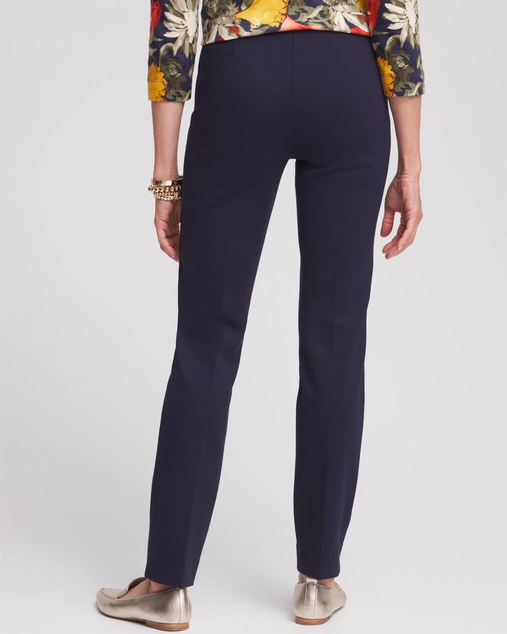 Juliet Ponte Trim Detail Ankle Pants
