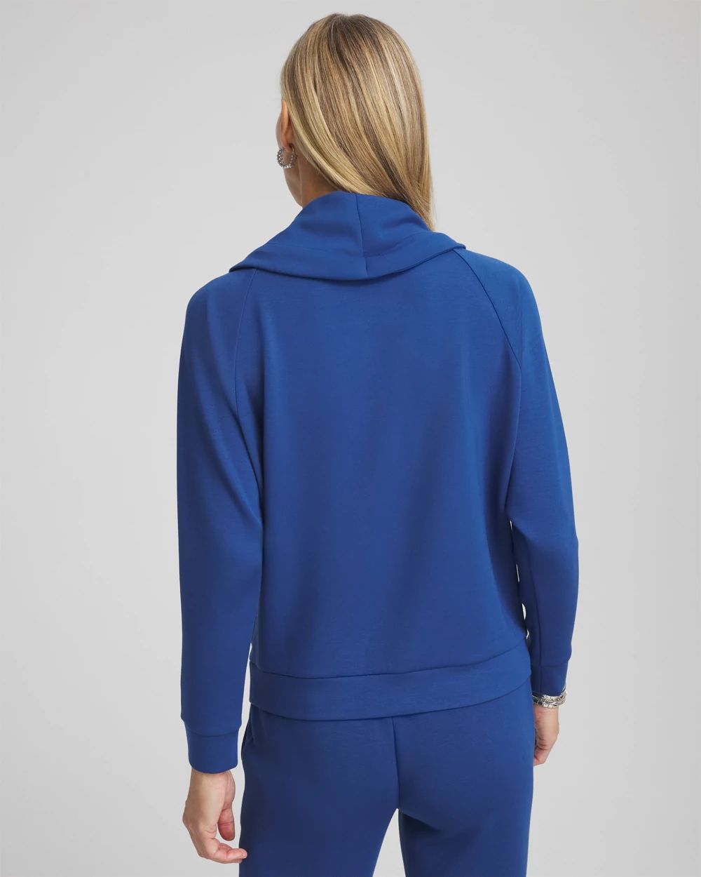 Zenergy® Scuba Cowl Neck Pullover Top