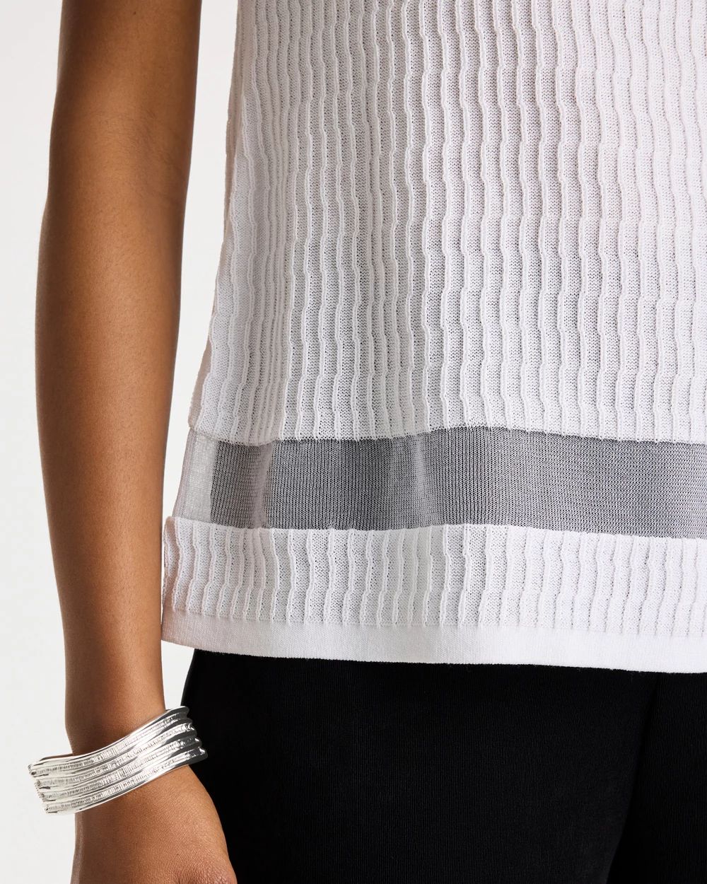 Travelers™ Sheer Stripe Tank click to view larger image.