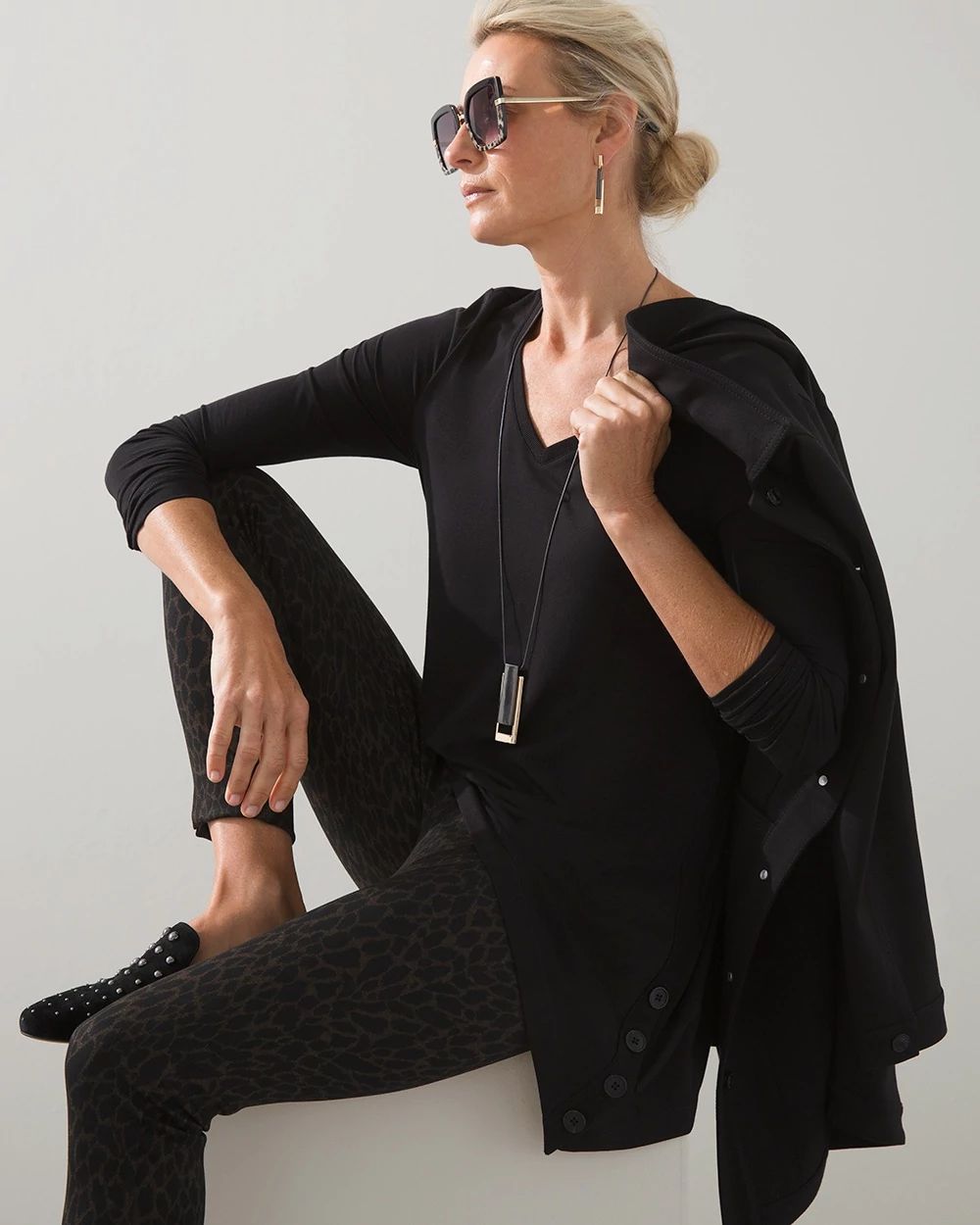 Touch of Cool Side Button Tunic