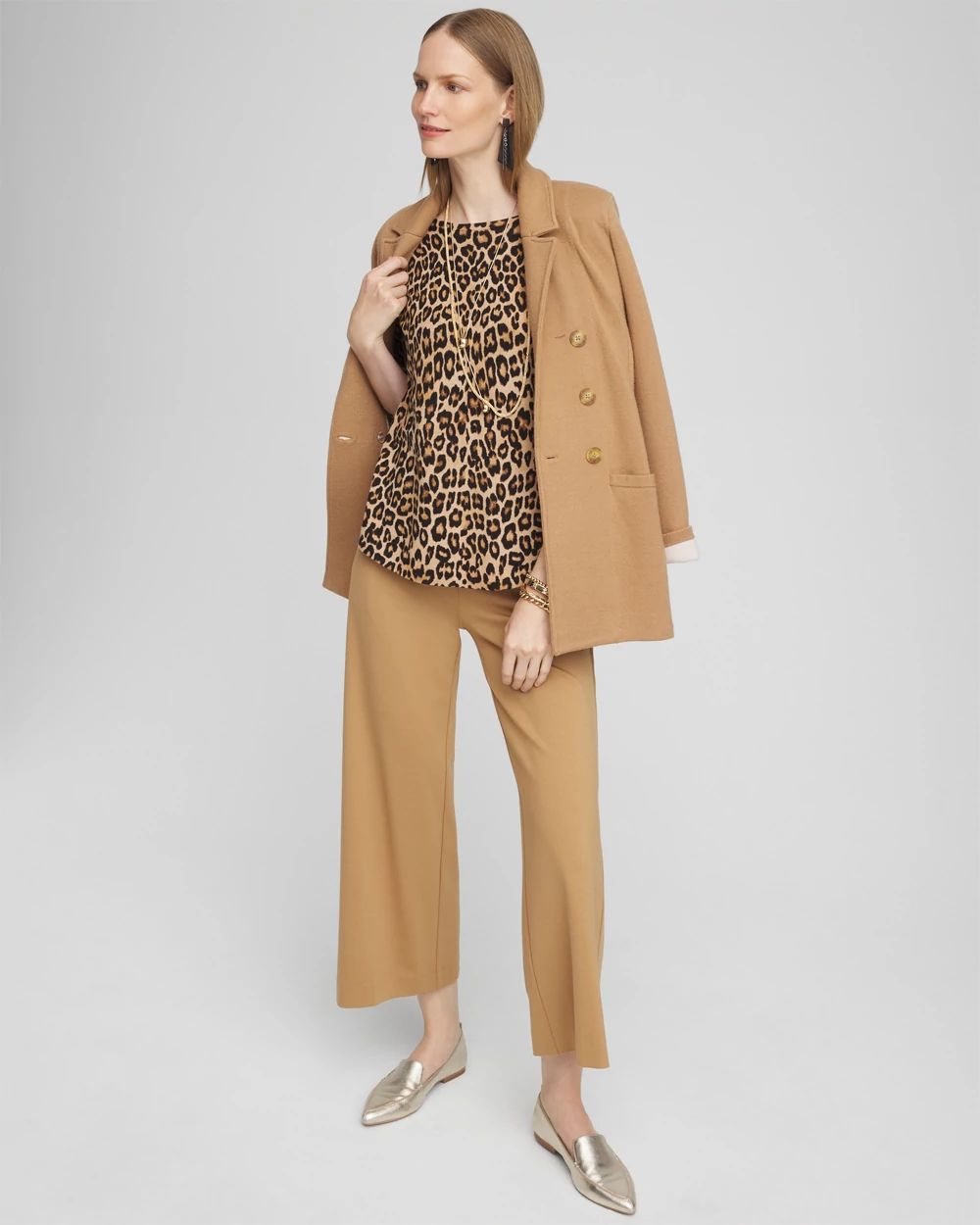 Leopard Bateau Neck Sweater