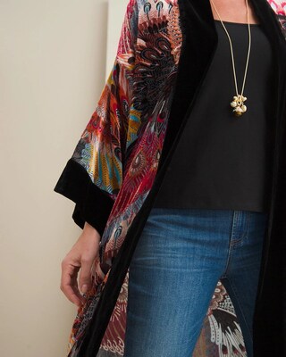 Travelers Velvet Peacock Kimono