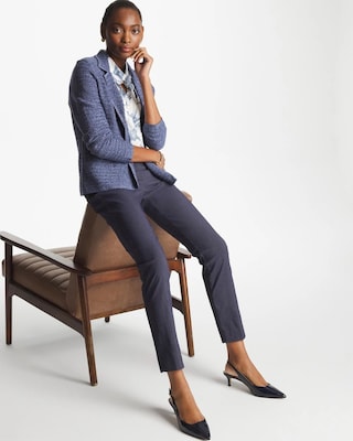 Indigo Brigitte™ Slim Pull-On Ankle Pants click to view larger image.