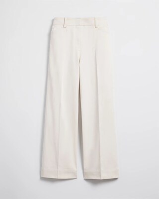 Cotton Sateen Cropped Pants click to view larger image.