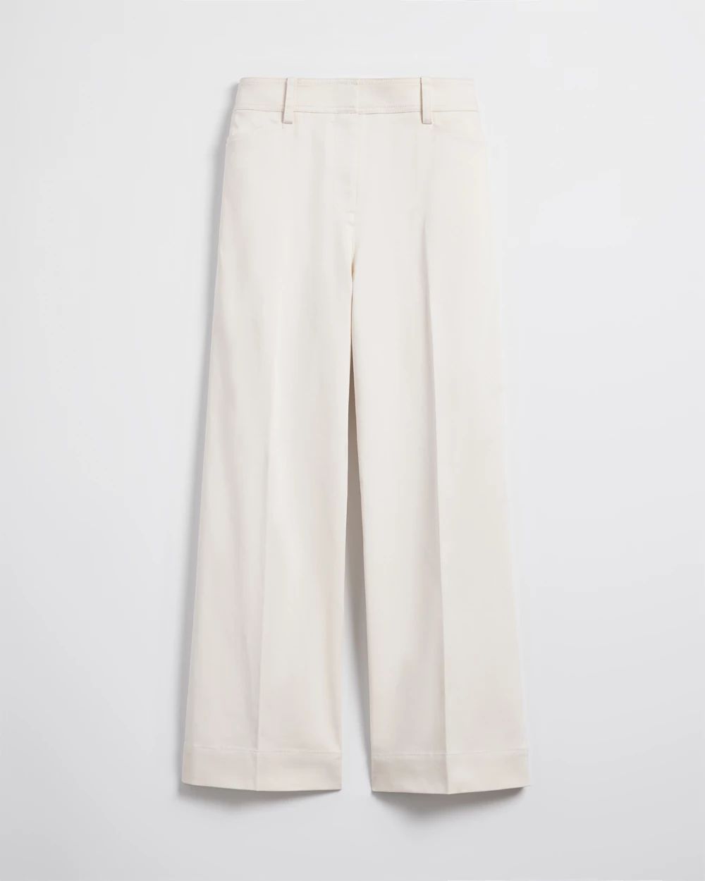Cotton Sateen Cropped Pants