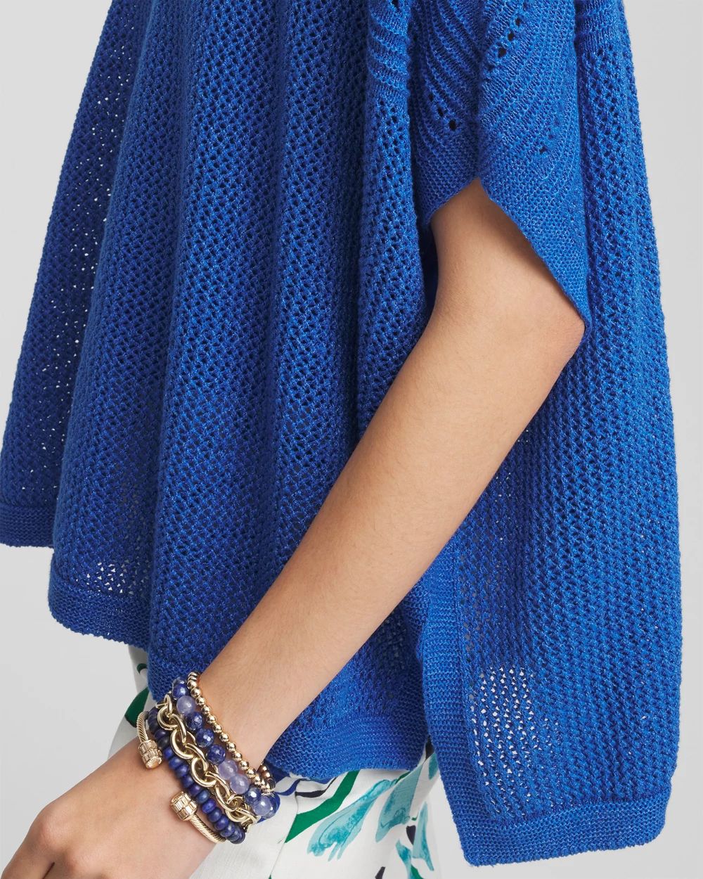 Scoop-Neck Poncho click to view larger image.