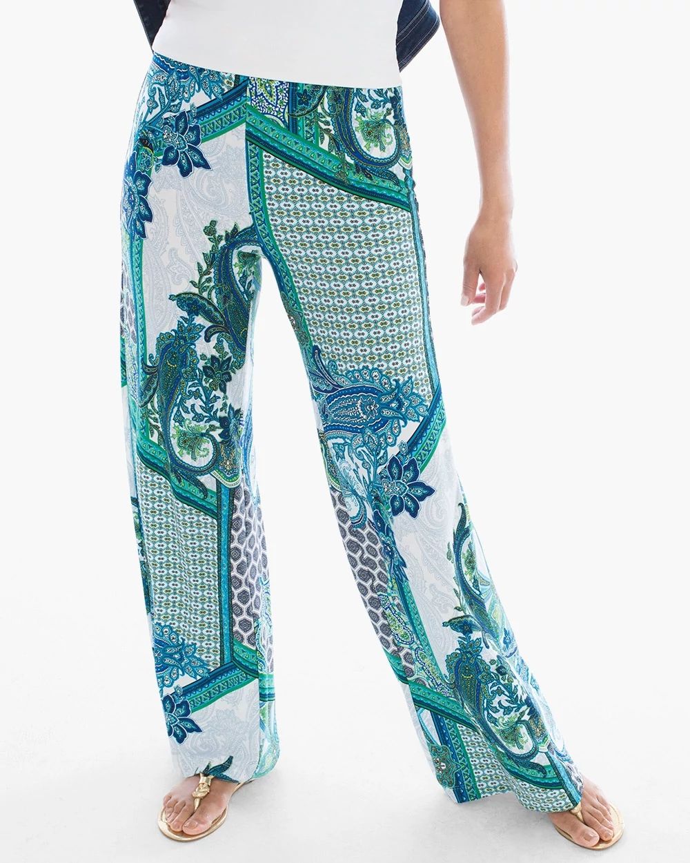 Artisan Paisley Palazzo Pants