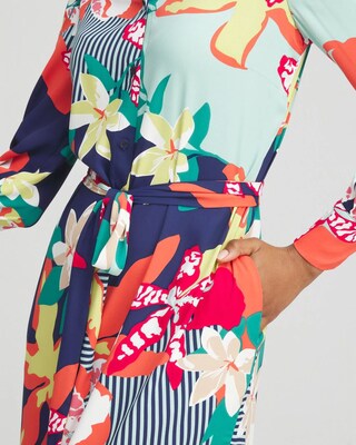 Floral Maxi Shirt Dress