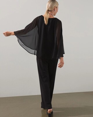 Chiffon Overlay Jumpsuit