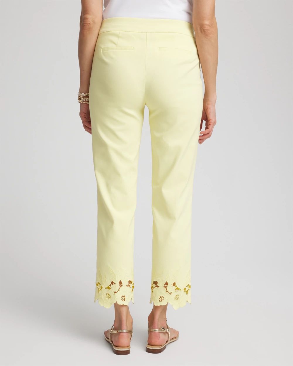 Brigitte™ Cutout Pull-On Cropped Pants click to view larger image.