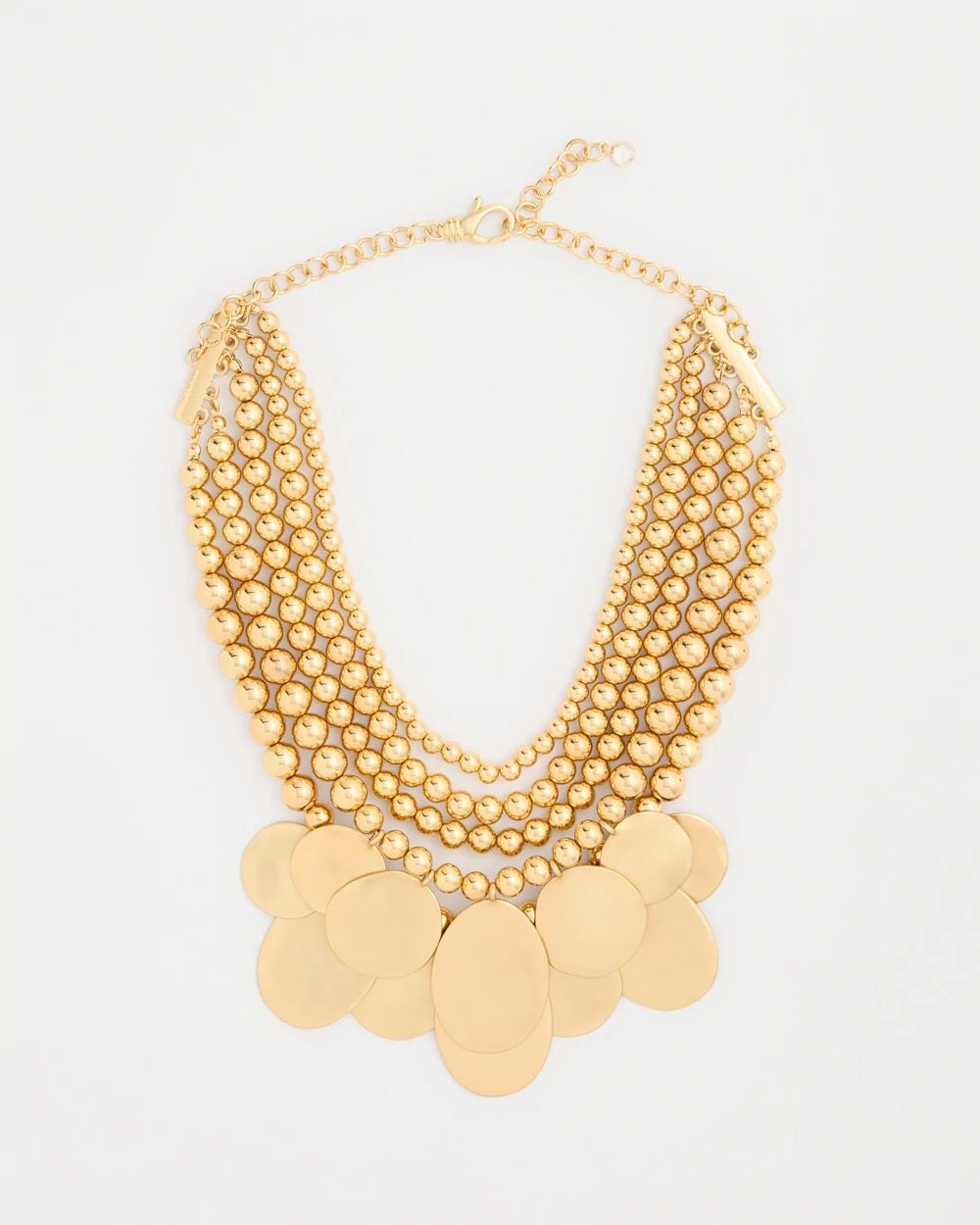 Chico’s Originals Beaded Coin Bib Necklace