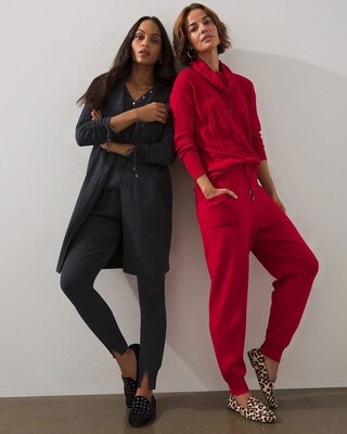 Zenergy Cotton-Cashmere Split Joggers