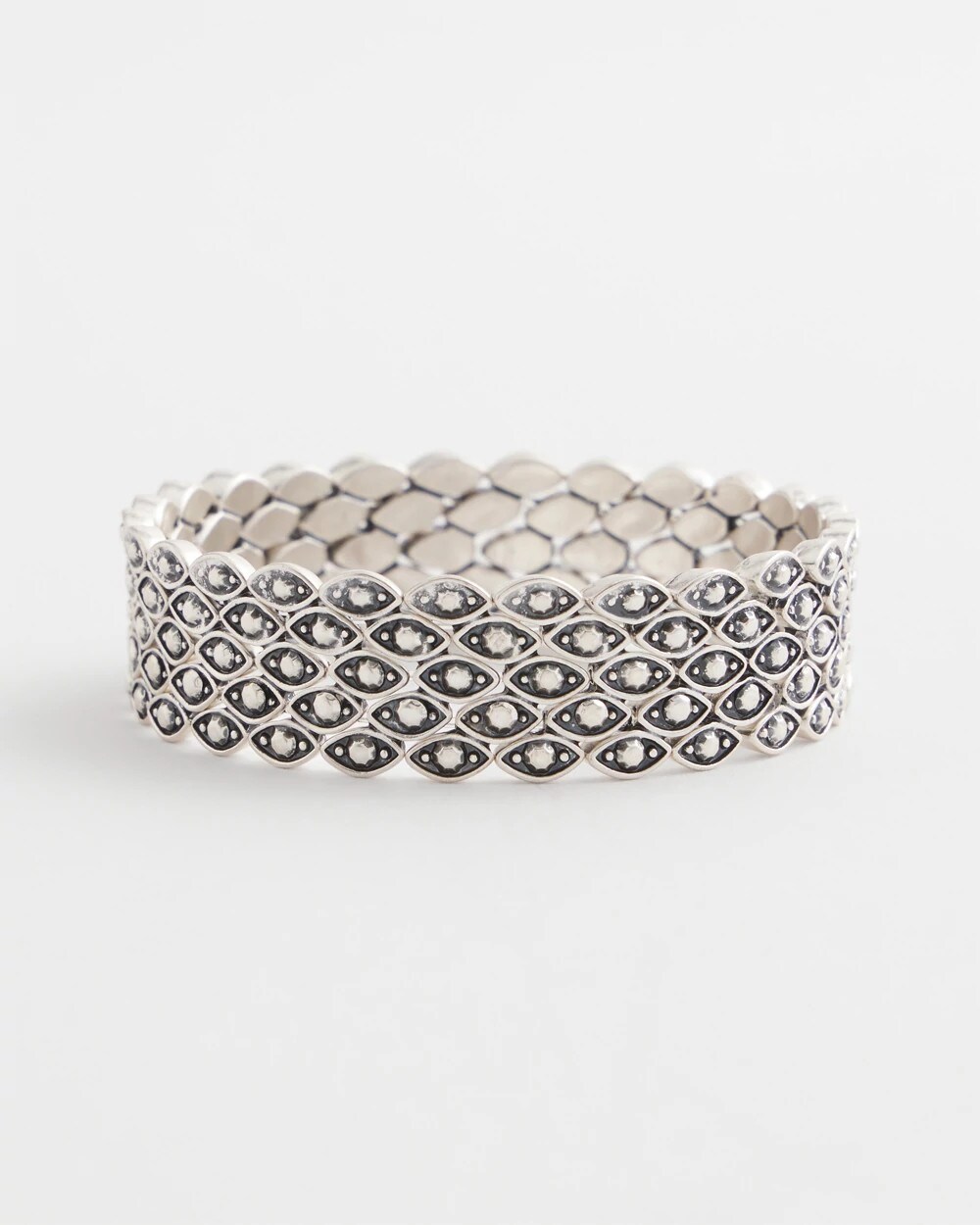 Textured Antique-Style Stretch Bracelet