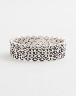 Textured Antique-Style Stretch Bracelet