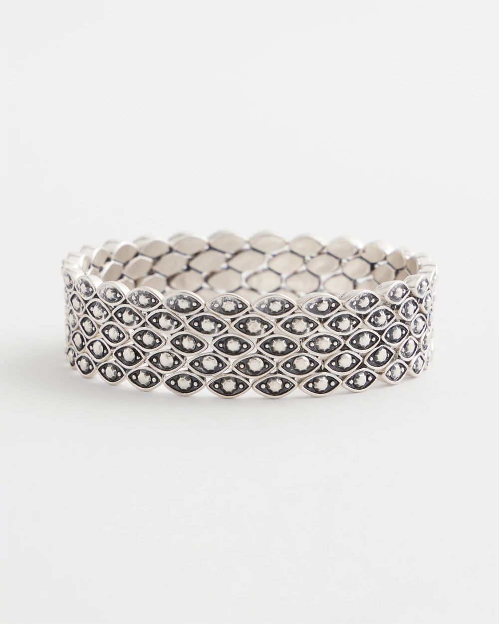 Textured Antique-Style Stretch Bracelet