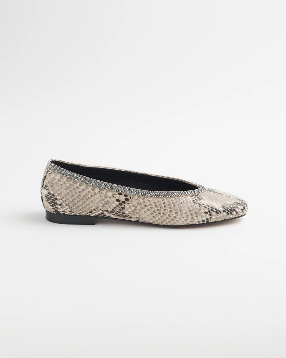 Snake Print Flats