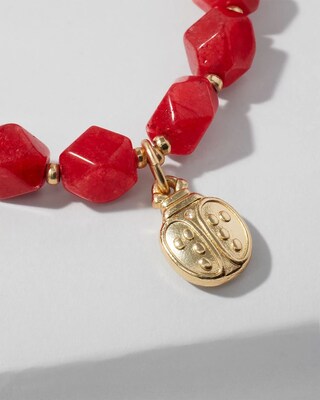 Ladybug Drop Off Stretch Bracelet