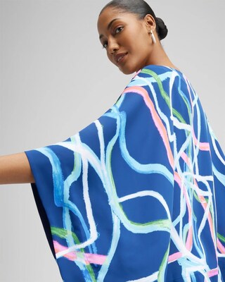 Abstract Lines Poncho