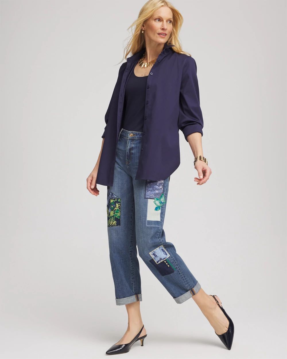 Stretch-Sateen Shirt click to view larger image.